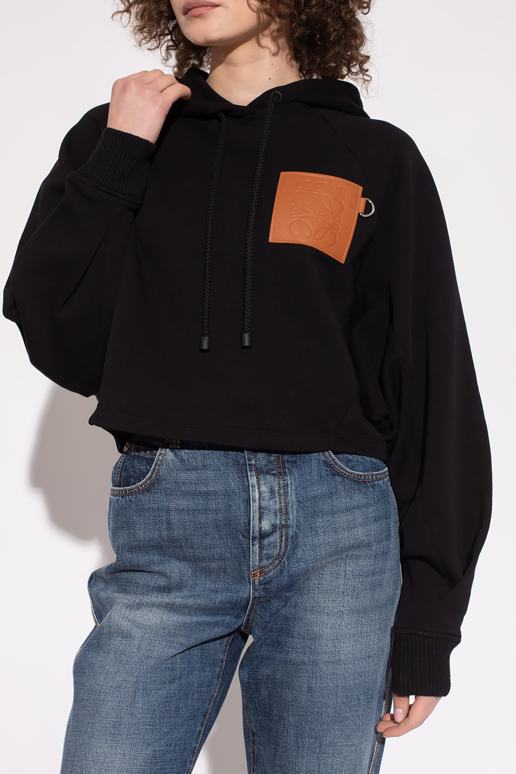 LOEWE 美品　黒スエードフード付きブルゾン LOEWE 美品 黒スエードフード付きブルゾン